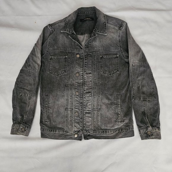 MAVI Black Men's Dark Wash Classic Style Long Sleeve Denim Jacket Size Small - Picture 3 of 13